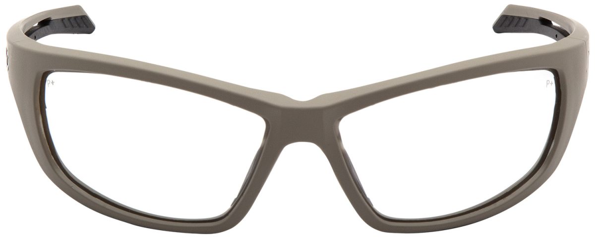 Pyramex Vgst1310T Howitzer Glasses Clear Lens Anti-Fog Tan Frame