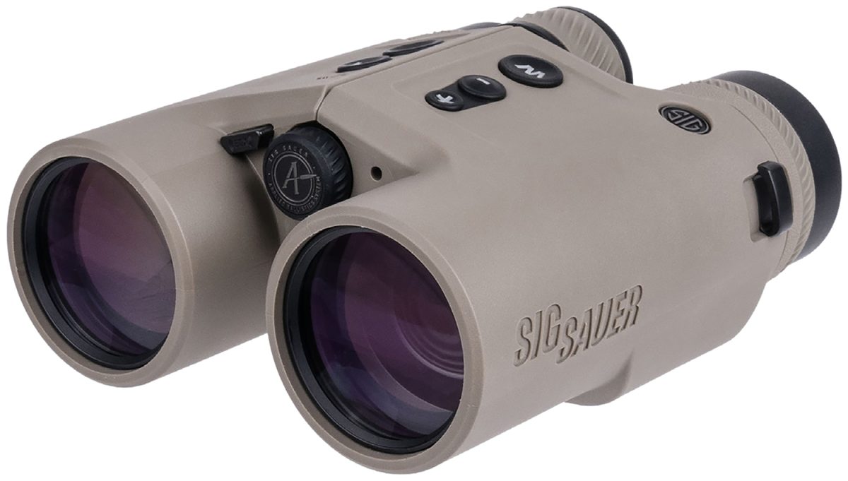 Sig Sauer Electro-Optics Sok10K12 Kilo10K-Abs Hd Gen Ii Ballistic Rangefinder Binocular Flat Dark Earth 10X42Mm Circle Reticle/Duplex/Box/Milling Grid