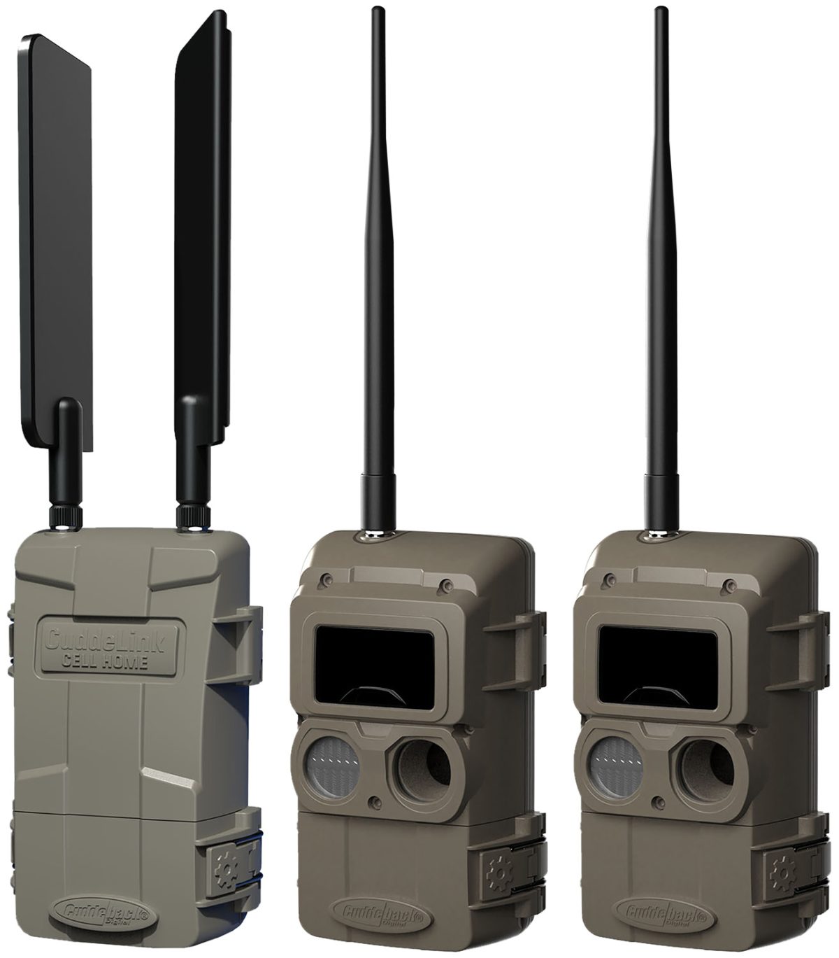 Cuddeback Kt002 Cuddelink Black Flash Starter Kit Brown 3 Pack