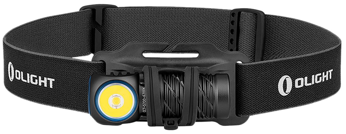 Olightstore Usa Inc Perun2Minibkcw Perun 2 Mini  Black Anodized 2/15/40/60/250/1,100 Lumens White/Red Led