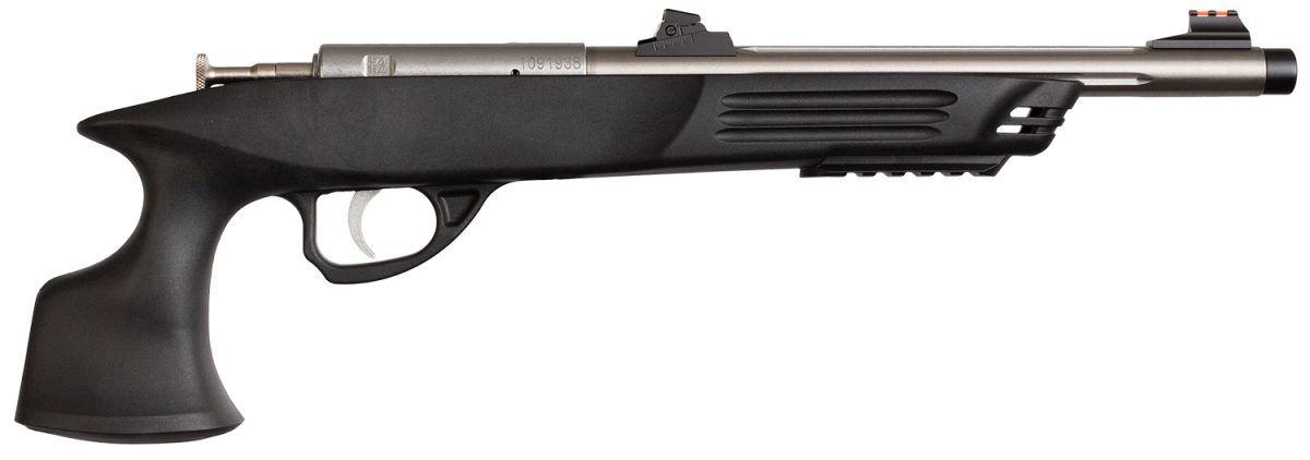 Crickett Ksa796 Hunter Adult 22 Wmr 1Rd 9&Quot; Threaded Single Shot Stainless Barrel, Black Synthetic Grips