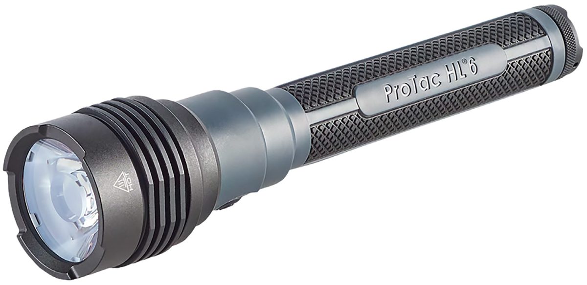 Streamlight 88132 Protac Hl 6 Flashlight  Black Anodized 450/1,500/5,300 Lumens White Led