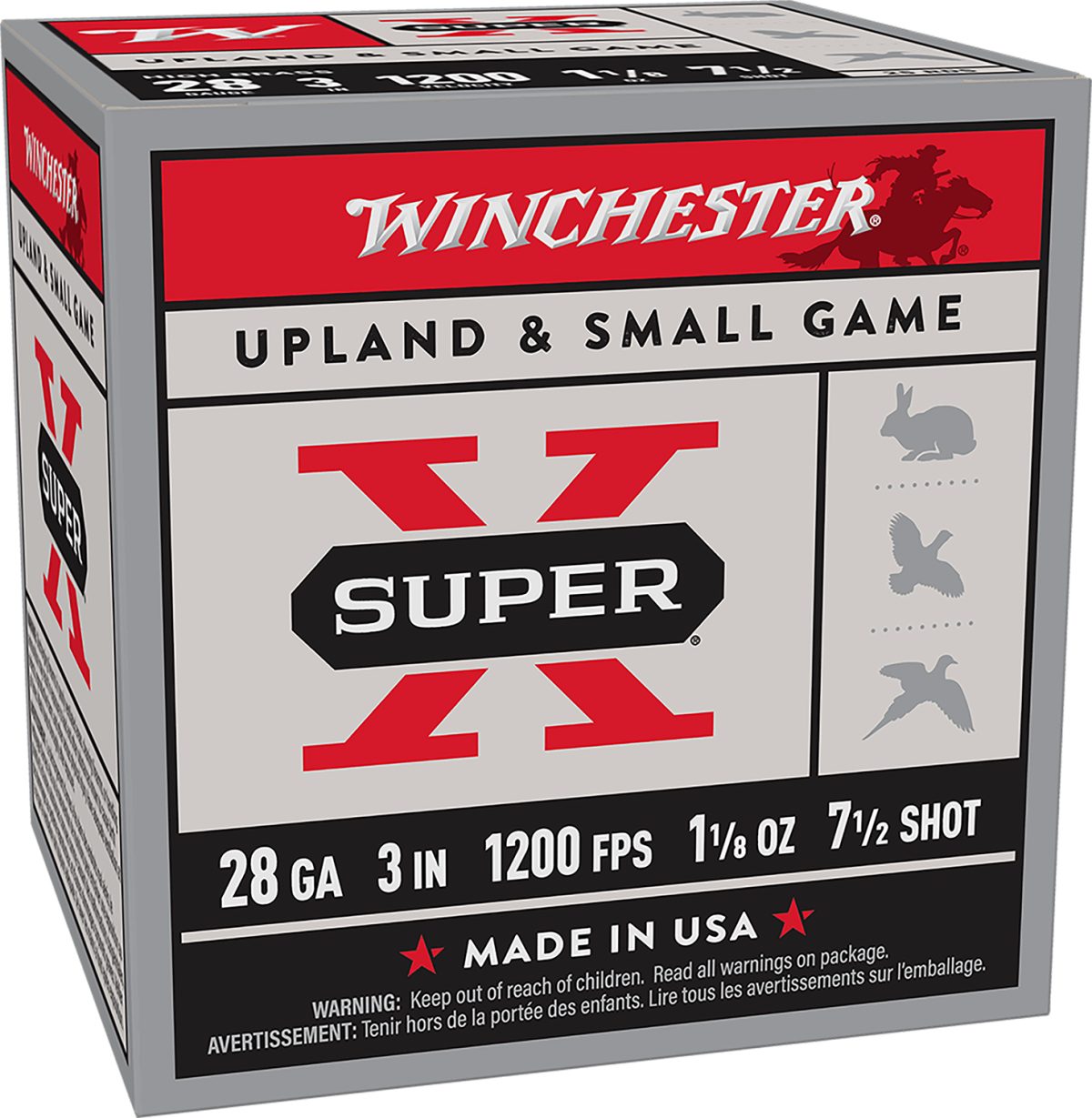 Winchester Ammo X2837 Super X  28Gauge 3&Quot; 1 1/8Oz 7.5Shot 25 Per Box/10 Case