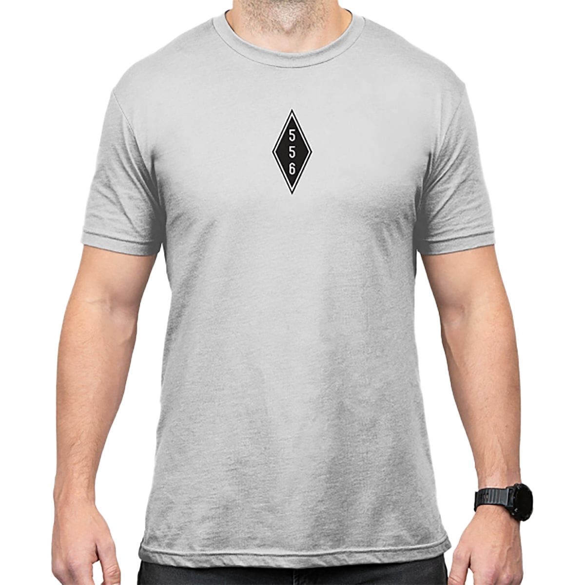 Magpul Mag1280-041-M Engineered To Feed  Stone Gray Heather Cotton/Polyester Short Sleeve Medium