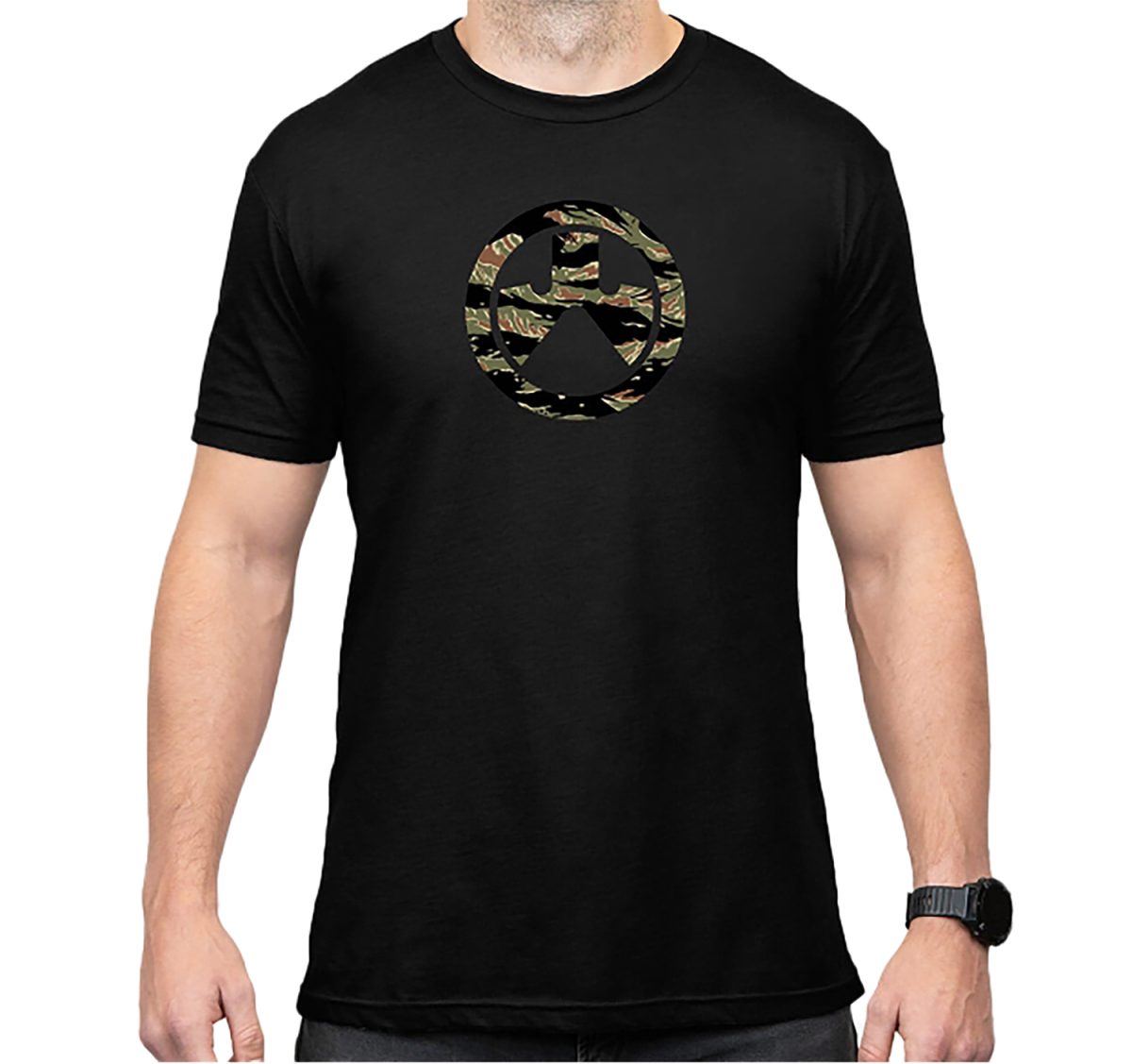 Magpul Mag1292-001-2Xl Tiger Stripe Icon  Black Cotton/Polyester Short Sleeve 2Xl