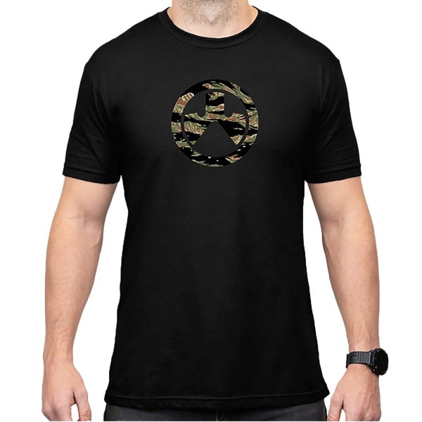 Magpul MAG1292-001-2XL Tiger Stripe Icon  Black Cotton/Polyester Short Sleeve 2XL