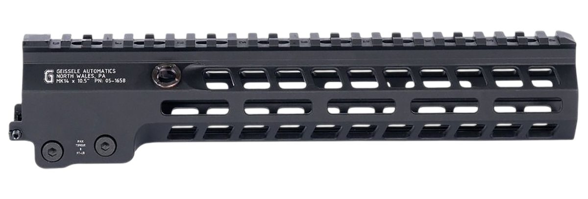 Geissele Automatics 051658B Super Modular Rail Mk14 Black Aluminum 10.50&Quot; Long