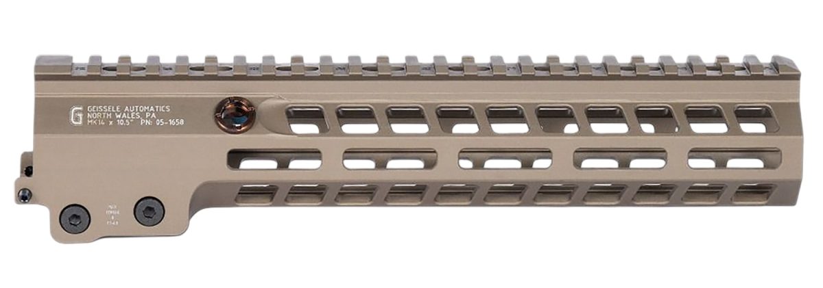 Geissele Automatics 051658S Super Modular Rail Mk14 Ddc Aluminum 10.50&Quot; Long
