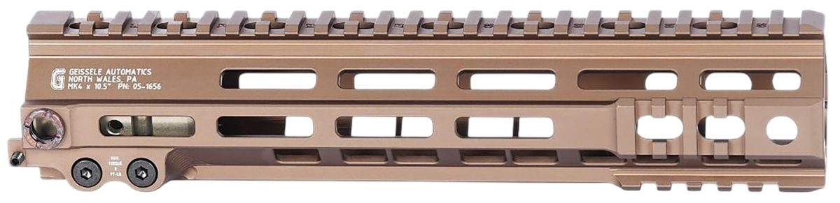 Geissele Automatics 051656S Super Modular Rail Mk4 Ddc Aluminum 10.50&Quot; Long