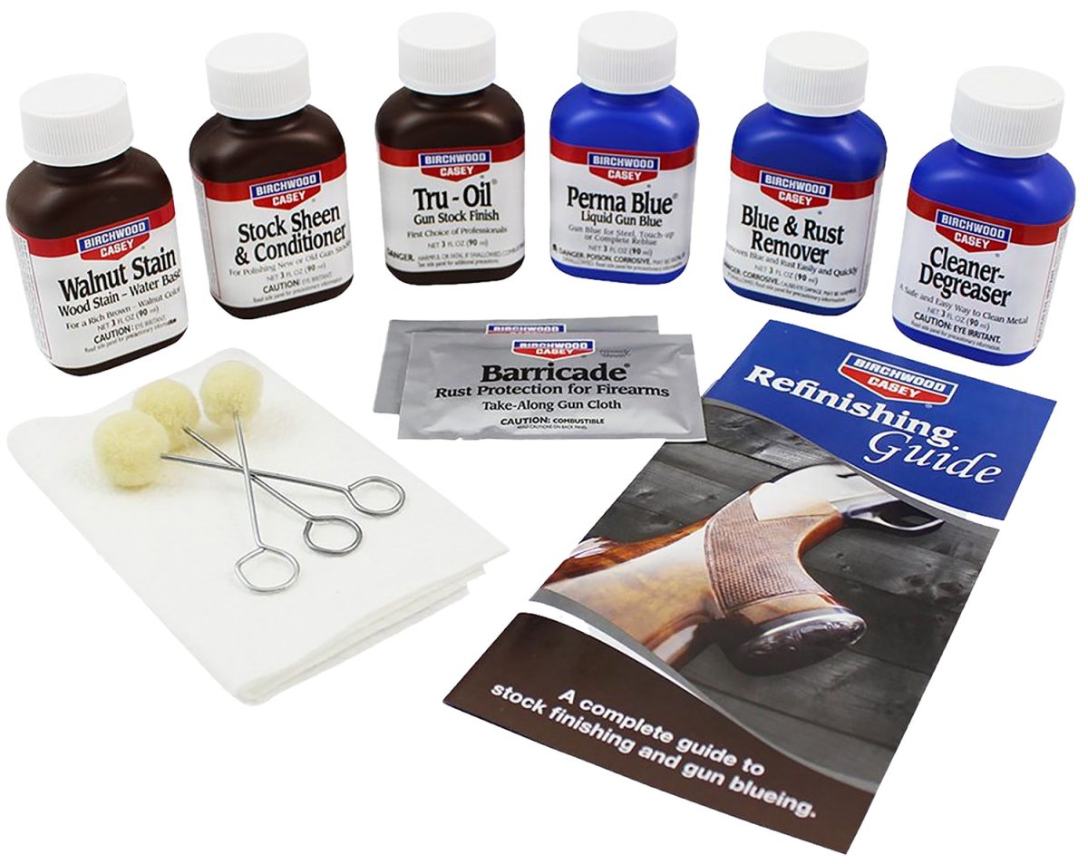 Birchwood Casey 20001 Deluxe Perma Blue &Amp; Tru-Oil Gun Stock Finishing Kit