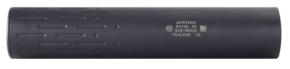 Gemtech 12116 Tracker  30 Cal 1.6&Quot; Black Hardcoat Anodized Aluminum 5/8&Quot;-24 Tpi