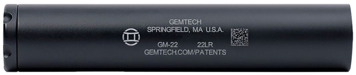 Gemtech 12127 Gm-22 22 Lr 5&Quot; 1&Quot; 1/2&Quot;X28 Tpi Black Cerakote Aluminum