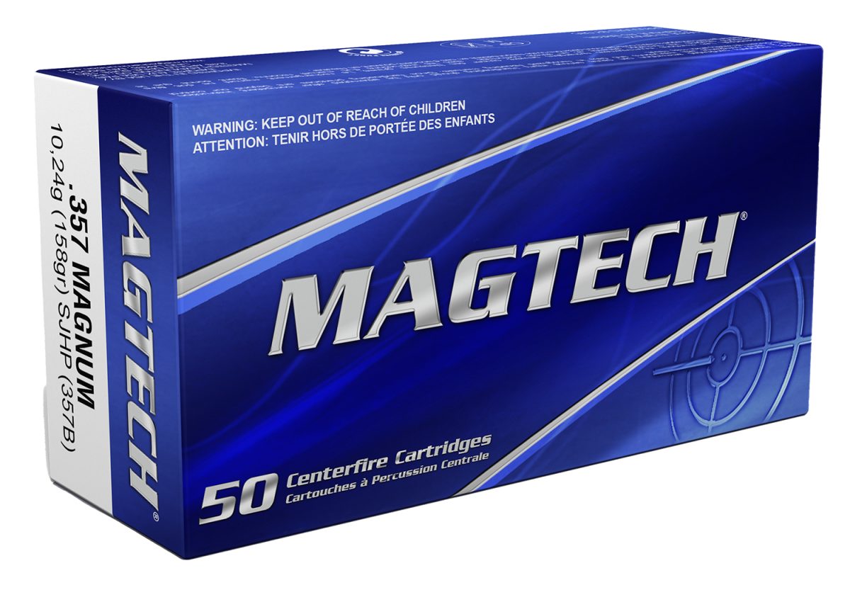 Magtech 357B Range/Training  357Mag 158Gr Semi Jacketed Hollow Point 50 Per Box/20 Case