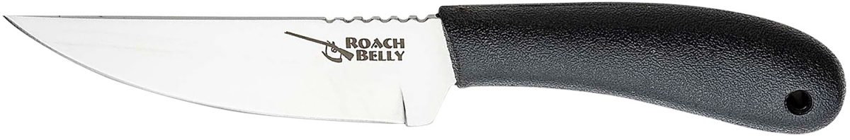 Cold Steel 20Rbc Roach Belly  4.50&Quot; Fixed Serrated 4116 Stainless Steel Blade/Black Polypropylene Handle