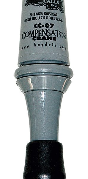 Haydel's Game Calls CC07 Compensator Sandhill Crane Crane Species Single Reed Open Call Gray Plastic