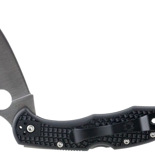 Spyderco C11FPBK Delica Folder 2.875" VG-10 Flat Ground Plain Edge Fiberglass Reinforced Nylon Black