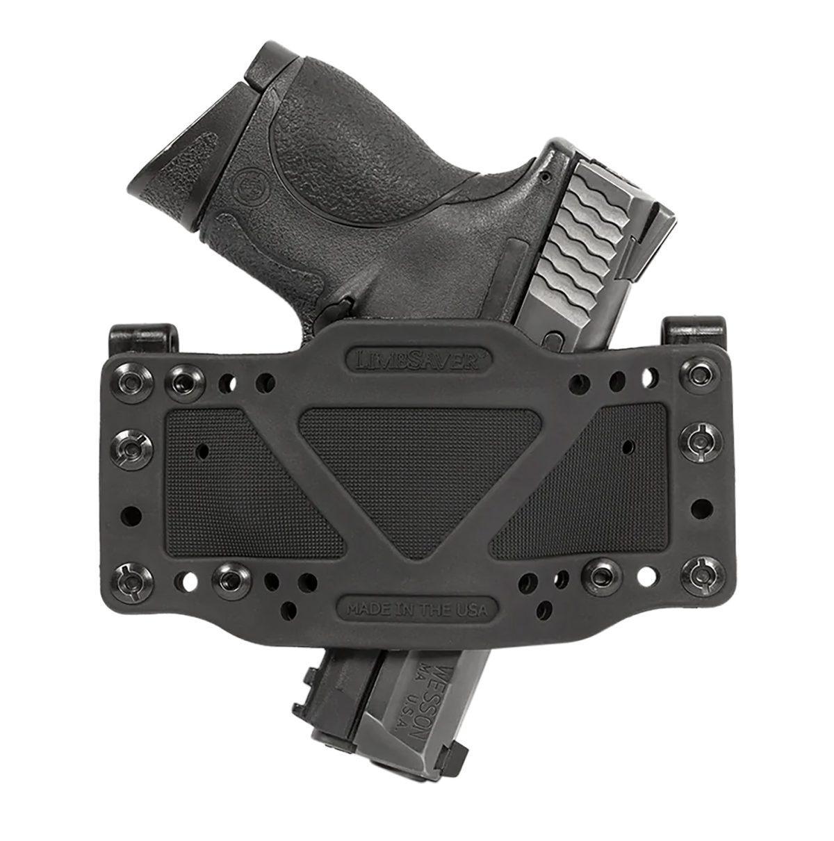 Limbsaver 12501 Crosstech  Iwb/Owb Black Polymer Belt Clip Fits Universal Handgun Ambidextrous