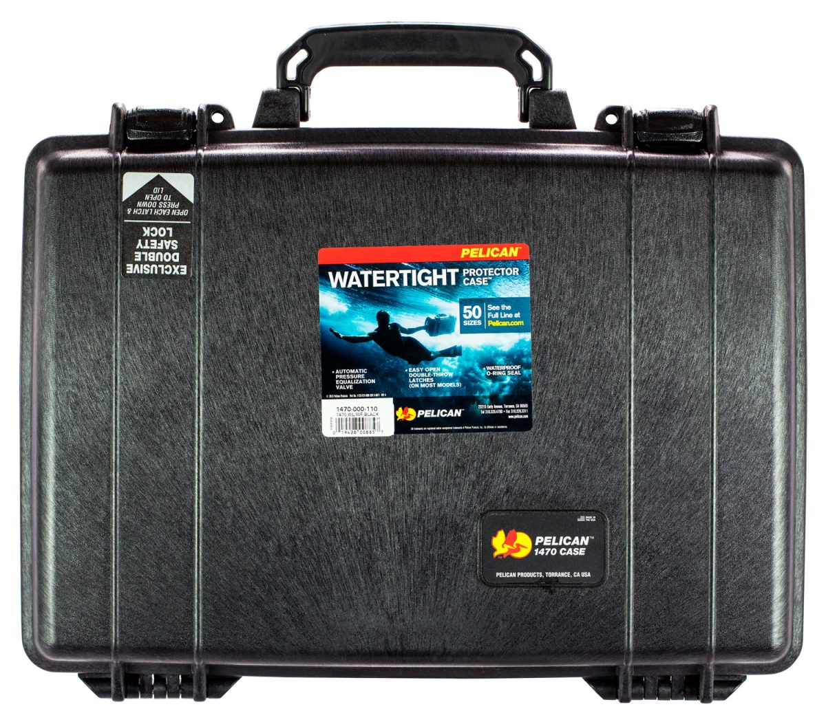 Pelican 1470000110 Protector Laptop Case Black 16&Quot; Interior Polymer