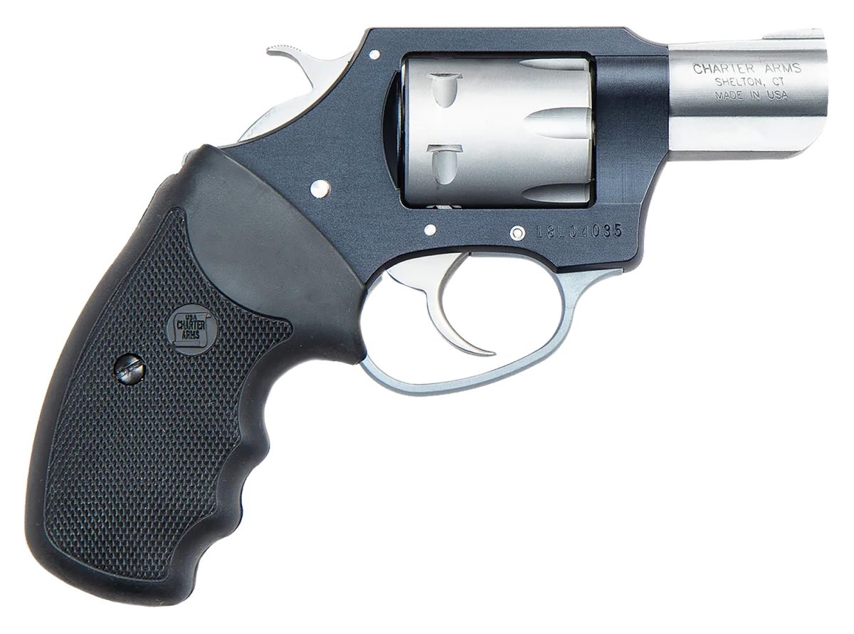 Charter Arms 52370 Pathfinder Lite Small 22 Wmr, 8 Shot 2&Quot; Matte Stainless Steel Barrel &Amp; Cylinder, Aircraft Aluminum Frame W/Black Finger Grooved Rubber Grip, Exposed Hammer