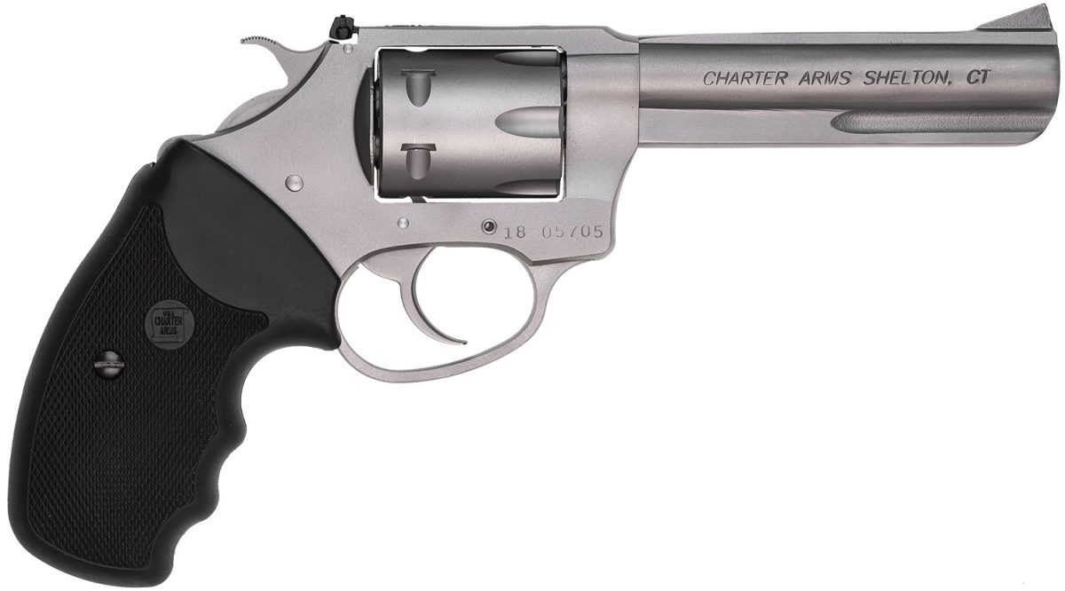 Charter Arms 72342 Pathfinder Target 22 Mag, 8Rd 4.20&Quot; Matte Stainless Steel Barrel &Amp; Cylinder, Anodized Aluminum Frame W/Black Finger Grooved Rubber Grip, Exposed Hammer