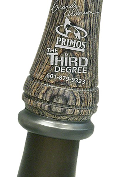 Primos 372 Randy Anderson Third Degree Open Call Attracts Predators Green Laminated Wood