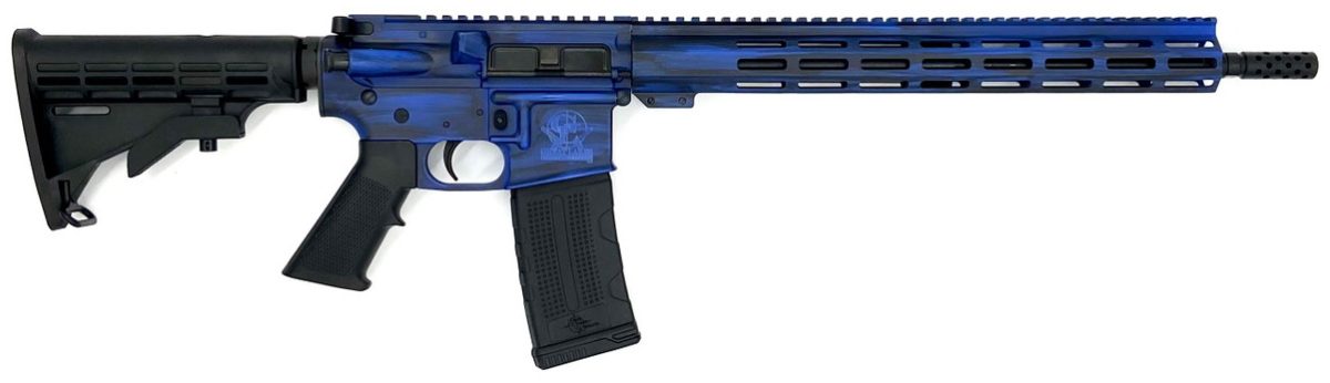 Glfa Ar-15 223Wyl 16 Battleworn Blue 30Rd