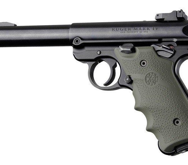 Ruger MKIV Rubber Grip with Finger Grooves OD Green