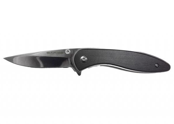 Sarge Knives Black Brushed Swift Assist Folding Knife