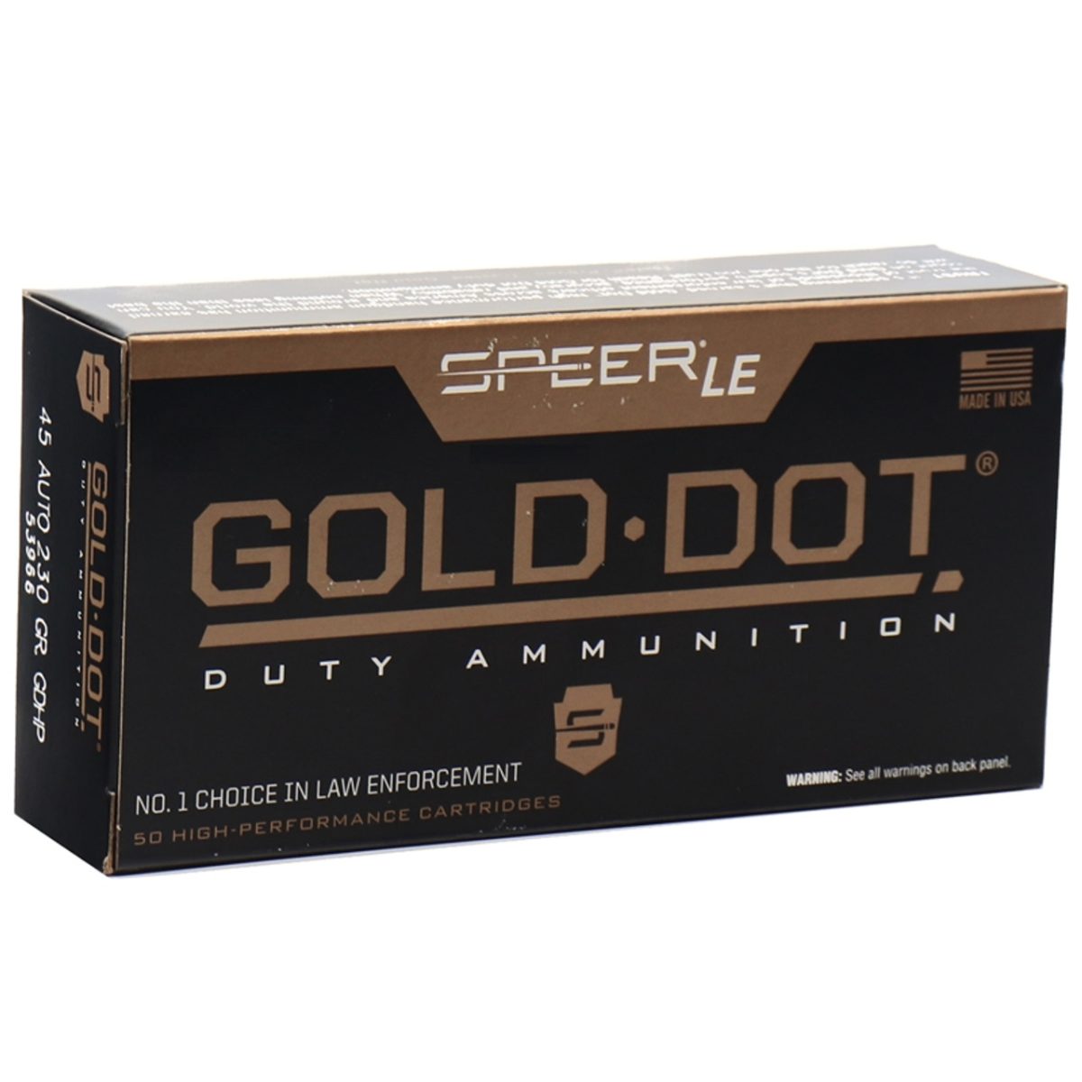Cci Gold Dot 45Auto 230Gr Gdhp 50Rd Box 1000Rd Case