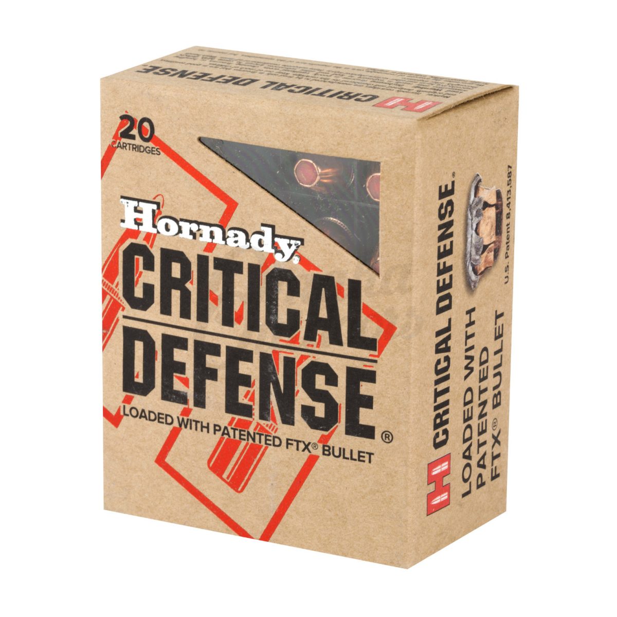 Hornady Critical Defense 40S&Amp;W 165Gr Ftx 20Rd Bx 200Rd Case