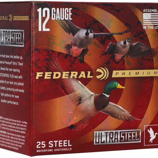 FEDERAL 12GA 3 1/2" 1 1/2OZ  2 & 4 1500 FPS "ULTRASTEEL"  25 RD/BX 10 BX/CS