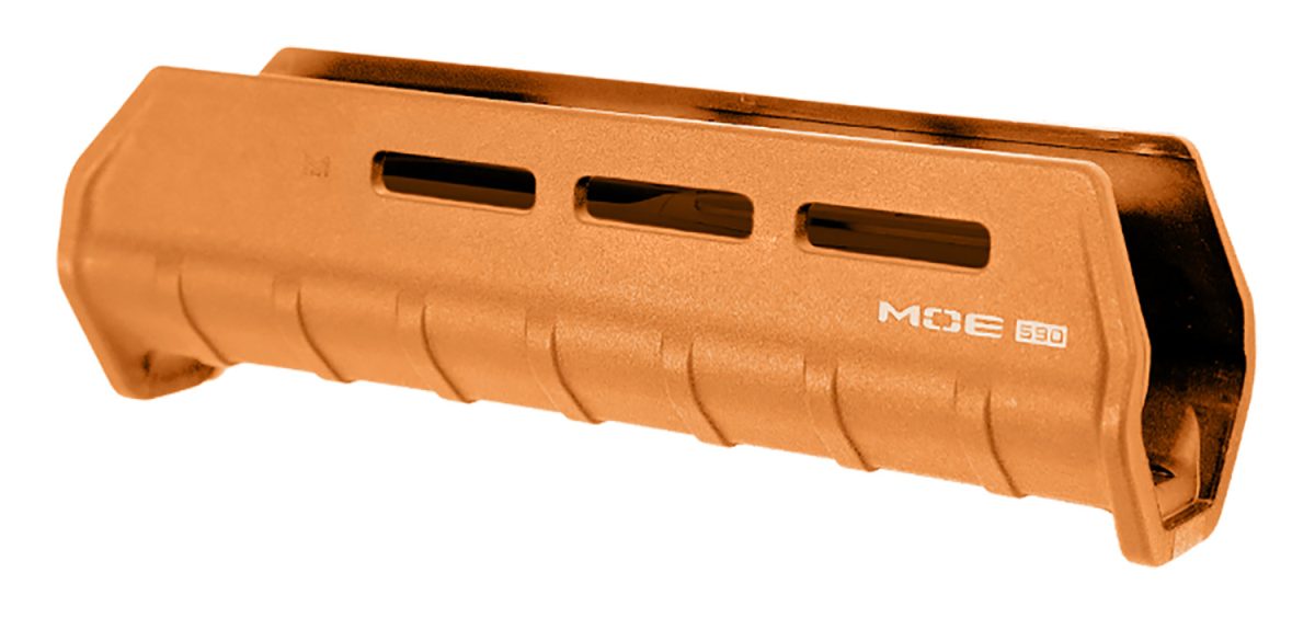 Magpul Mag494-Org Moe M-Lok  12 Gauge Shotgun Forend Mossberg 590,590A1 Orange Polymer