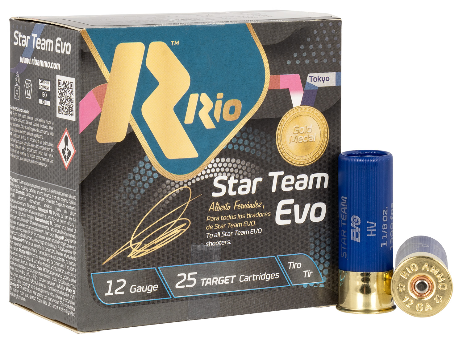 Rio Ammunition ST32HV75 Star Team EVO High Velocity 12Gauge 2.75" 1 1/8oz 7.5Shot 25 Per Box/10 Case