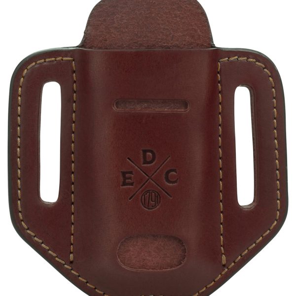 1791 Gunleather HDESSLCHNA EDC Heavy Duty Easy Slide Solo OWB Chestnut Leather Belt Slide Ambidextrous