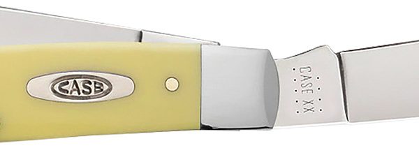 Case 00203 Stockman  Large Folding Clip Point/Spey Plain Tumble Polish Carbon Steel Blade/Smooth Yellow Synthetic Handle