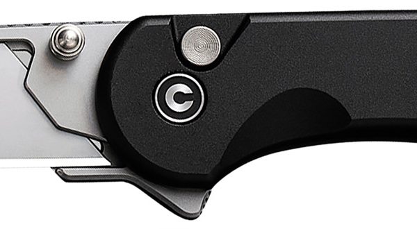 Civivi Knives C23039B-1 Elementum Utility All Purpose Utility Plain 6Cr13 Stainless Steel Blade, Black Aluminum Handle, 3 Blades & Pouch