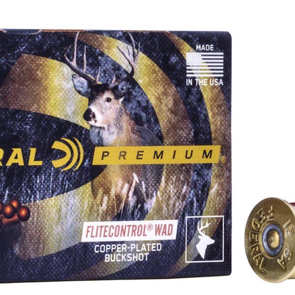 Federal Premium 12 ga 00 Buck — 5 rds