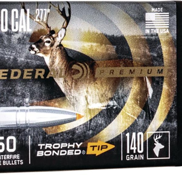 FEDERAL .277 CALIBER 140GR TROPHY BONDED TIP CB BULLET 50RD