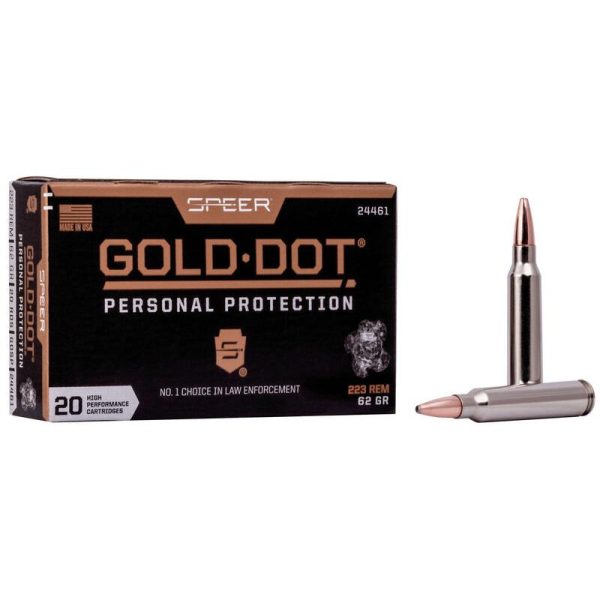 Speer Gold Dot .223/5.56 62gr — 20 rds