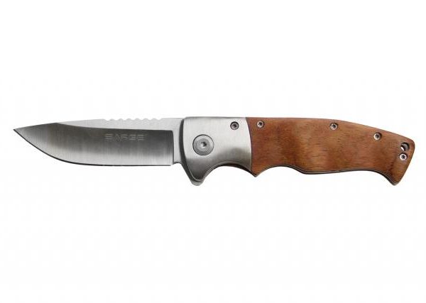 Sarge Knives Flash - Wooden Swift Assisted Folding Knife - 7-3/4" Overall Length