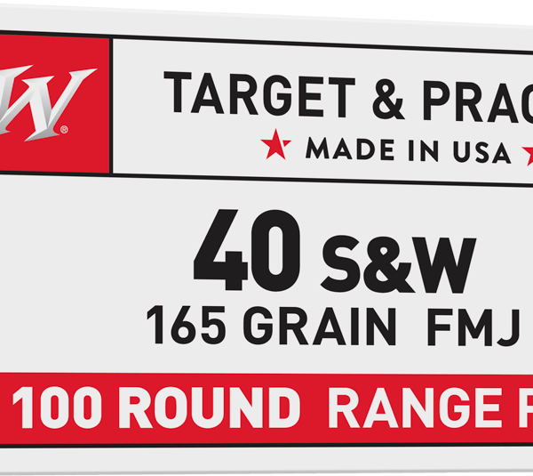 WINCHESTER USA 40SW 165GR FMJ VALUE 100RD BOX 500RD CASE