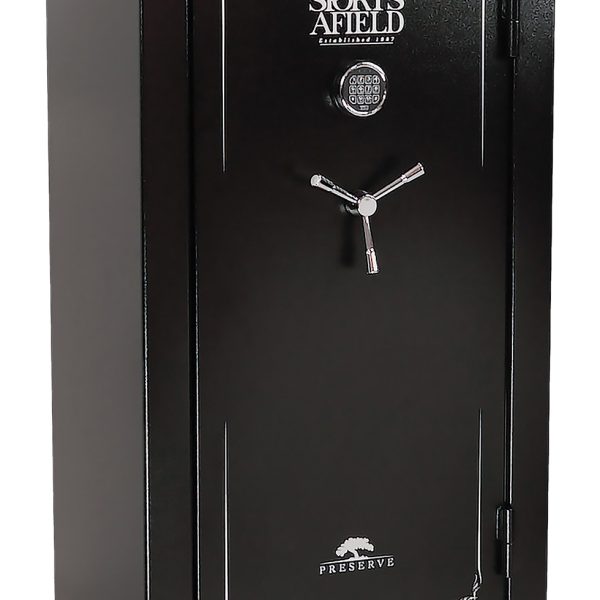 Sports Afield SECSA5932P Preserve SA5932P Keypad/Key Entry Black Textured Steel Holds 32 + 6 59" H x 32" W  x 20" D Fireproof- Yes