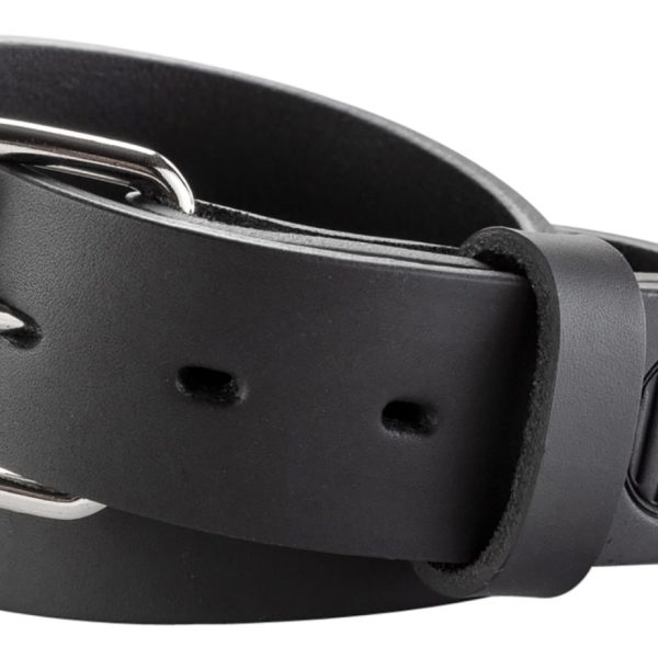 1791 Gunleather BLT014852SBLA 01  Gun Belt Stealth Black Leather 48/52 1.50" Wide Buckle Closure
