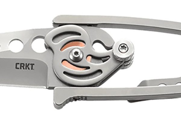 CRKT 5102N Snap Lock  2.55" Folding Drop Point Plain Bead Blasted 420J2 SS Blade/Stainless Steel Handle Features Money Clip Includes Pocket Clip