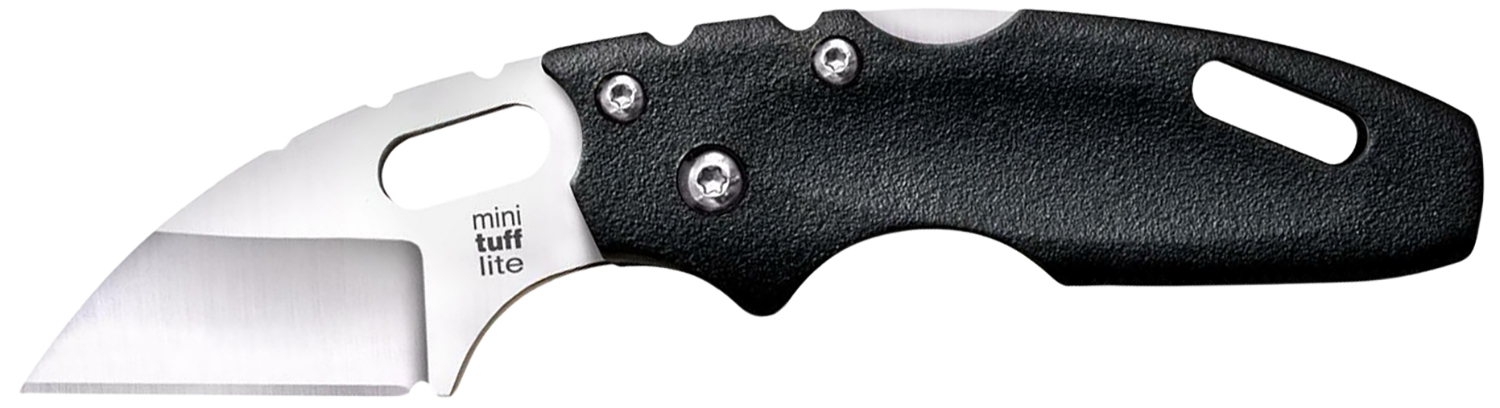 Cold Steel CS20MT Tuff Lite Mini 2" Folding Sheepsfoot Plain 4034 SS Blade, 3" Black Griv-Ex Handle, Includes Pocket Clip
