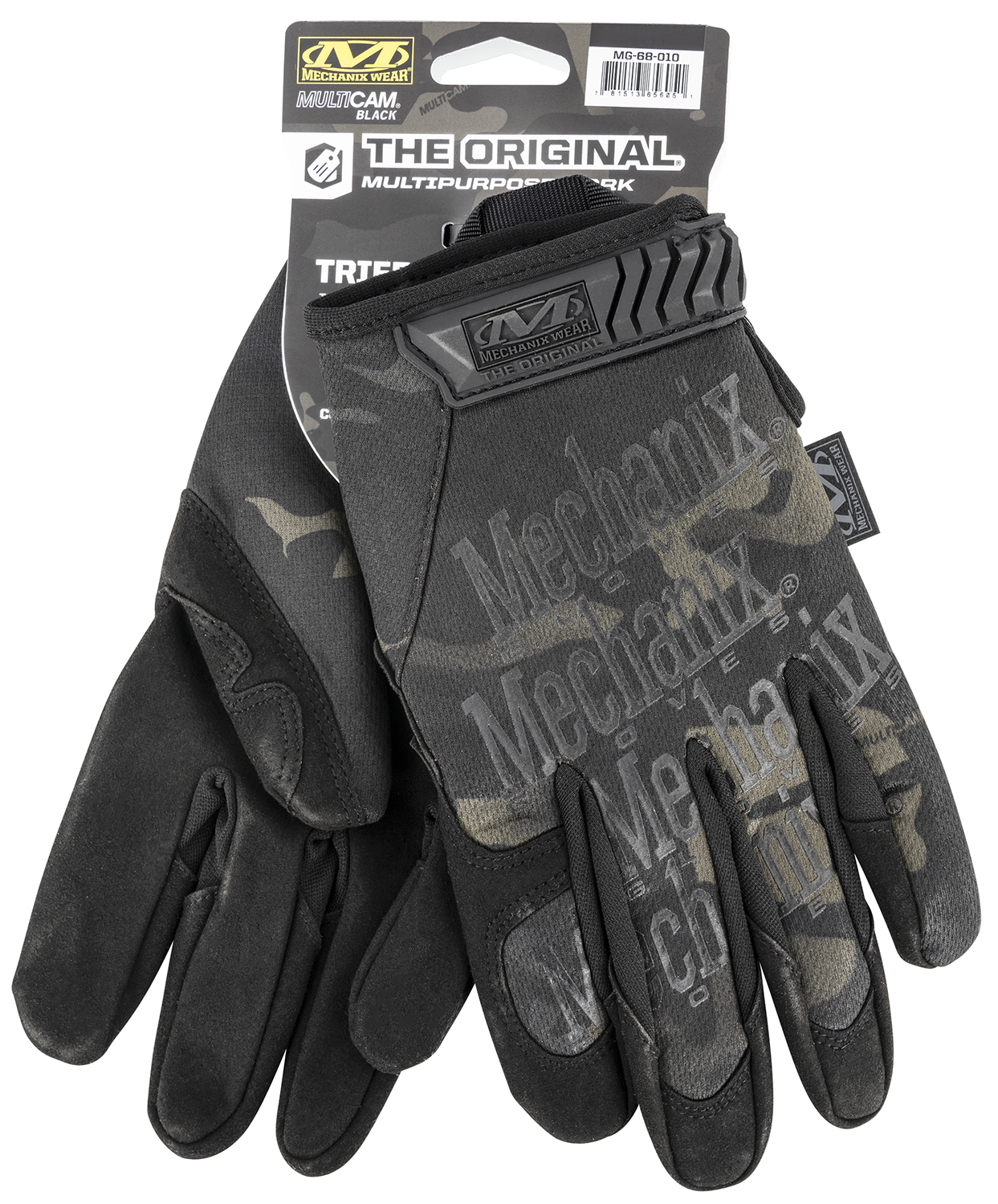 Mechanix Wear MG68012 Original Black Multi-Cam Synthetic Leather 2XL TPR Closure