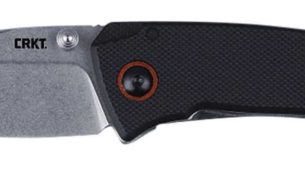 CRKT 2522 Tuna  Compact 2.73" Plain Stonewashed 8Cr13MoV SS Blade, Black G10/SS Handle, Includes Pocket Clip
