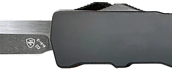 Templar Knife XLBR221 Premium LW Excalibur Large 3.55" OTF Tanto Plain Black Oxide Stonewashed D2 Steel Blade, 5.25" Black Aluminum/Rubber Handle