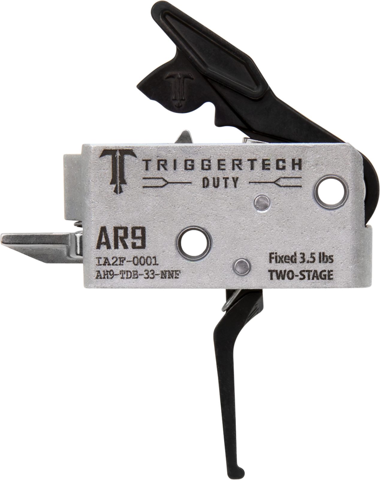 TriggerTech AH9TDB33NNF Duty Flat Trigger Two-Stage 3.50 lbs Draw Weight Fits AR-9