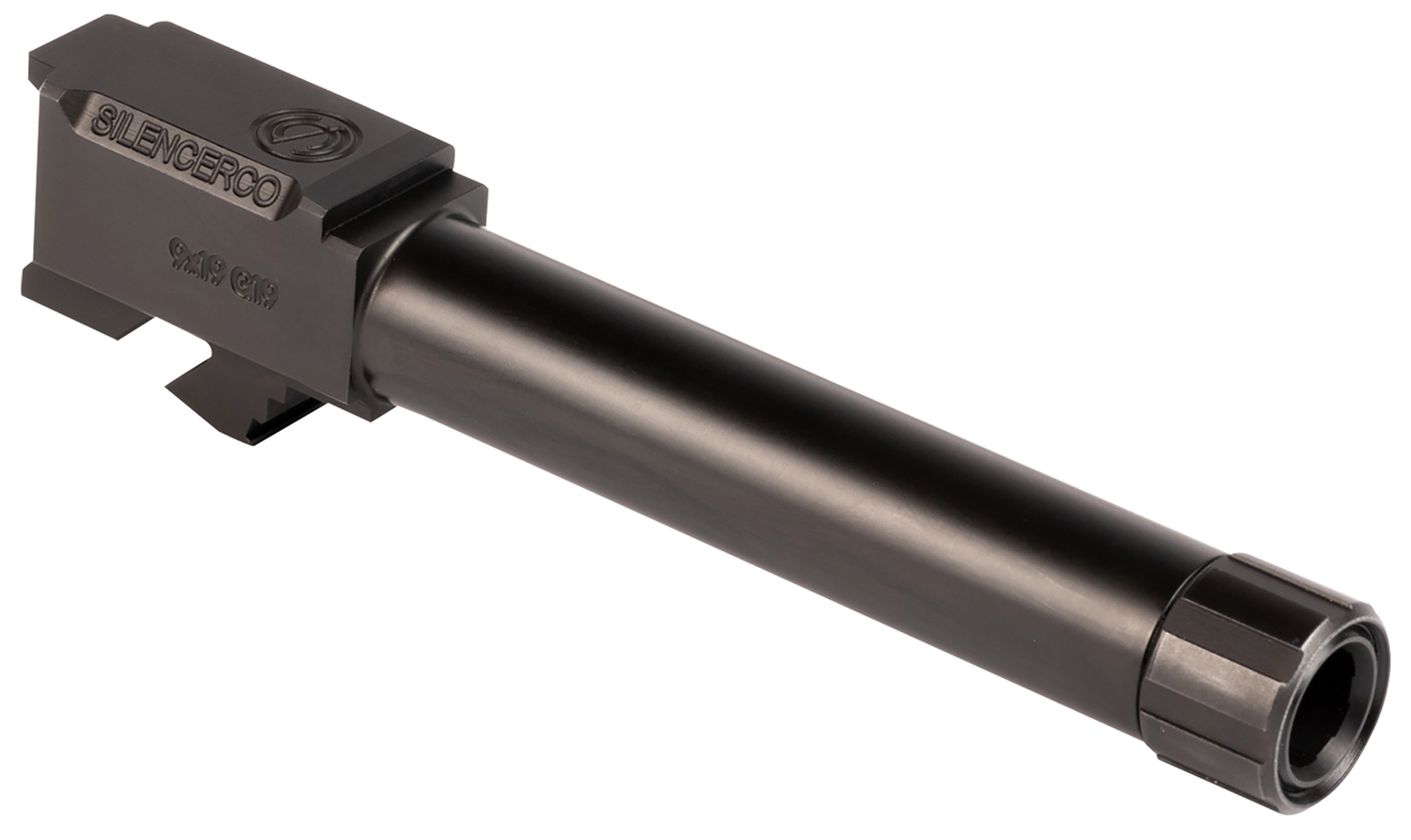 SilencerCo AC862 Glock 9mm Luger 4.50" Threaded Black Nitride Stainless Steel, Fits Glock 19/19X/45